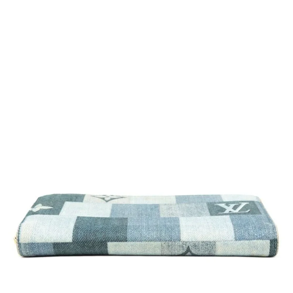 Louis Vuitton Zippy Wallet Patchwork Monogram Denim